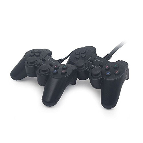 Gembird JPD-UDV2-01 Double USB Gamepad with Dual Vibration Black