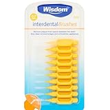 Wisdom 0.70mm Yellow Interdental Brush - Pack of 10 Brushes