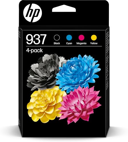 HP 937 CMYK Original Ink Cartridge 4-Pack