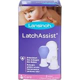 Lansinoh Latch Assist Nipple Shape, Soft, Easier Baby Gripping, Lilac, 70280