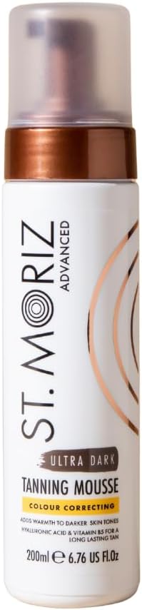 St Moriz Advanced Colour Correcting Tanning Mousse in Ultra Dark 200ML