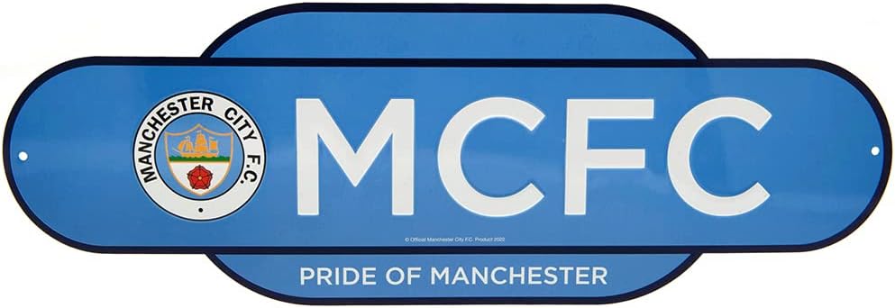 Manchester City Colour Retro Sign