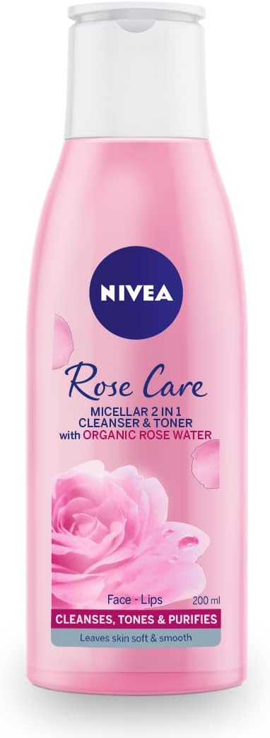 NIVEA MicellAIR 2 in 1 Rose Water Cleanser 200ML