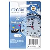 EPSON T270540 3 PACK Alarm Clocks Ink Cartridge for WF-3620DWF Series, Yellow/Magenta/Cyan