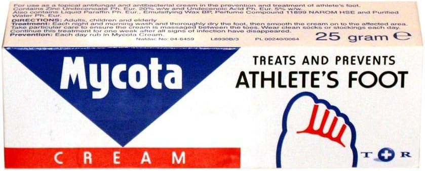 Mycota Athletes Foot Cream 25G