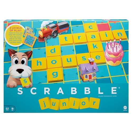 Mattel Games Scrabble Junior Kids Crossword Game PRE-LOVED