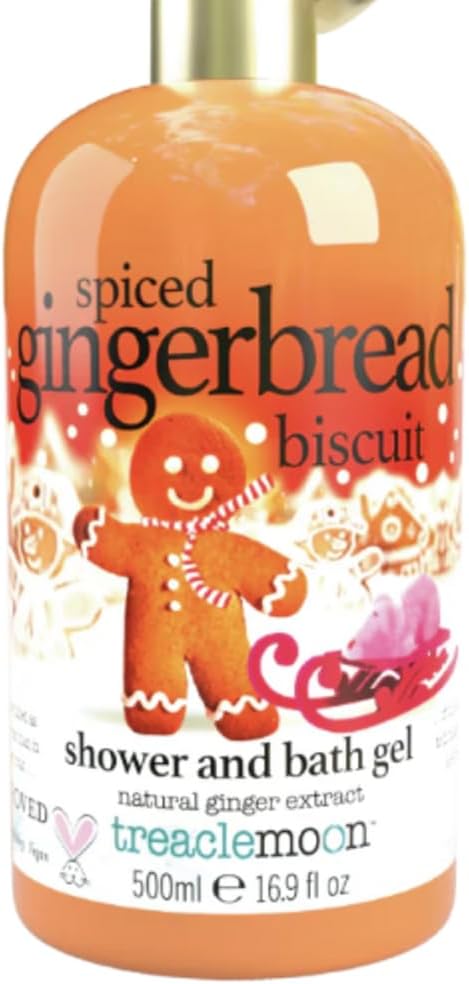 TreacleMoon Spiced Gingerbread Biscuit Shower and Bath Gel 500ml