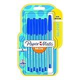 Paper Mate Premier Stationery Inkjoy Ballpoint Pens. Blue. Pack of 8.