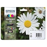 Epson 18 Daisy Genuine Multipack, 4-colours Ink Cartridges, Claria Home Ink