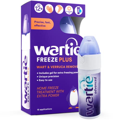Wartie Advanced Wart & Verruca Remover, Extra Strength Gel Removes Stubborn Warts & Verrucas Fast – White , 50 ml (Pack of 1)