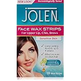 Jolen Sensitive Skin Facial Strip Wax (16 Strips)