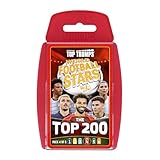 Top Trumps World Football Stars Top 200 Card Game Pack 4, Play with Salah, Mahrez, Dias and Darwin Nunez