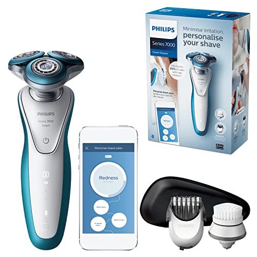 Philips S7370/12 Series 7000 Electric Shaver for Sensitive Skin with Beard Trimmer