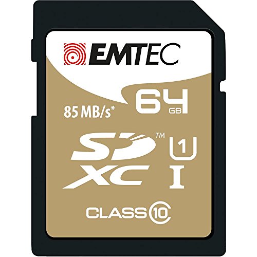 Emtec 64GB Class10 Gold + 64GB SDXC Class 10 memory card - memory cards (SDXC, Black, Brown, Class 10)