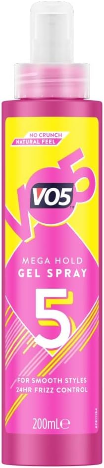 VO5 Mega Hold Hair Styling Gel Spray 200ml