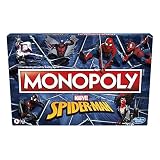 Monopoly: Marvel Spider-Man Edition Board Game, Play as a Spider Hero, Fun Game to Play for Kids Ages 8 and Up
