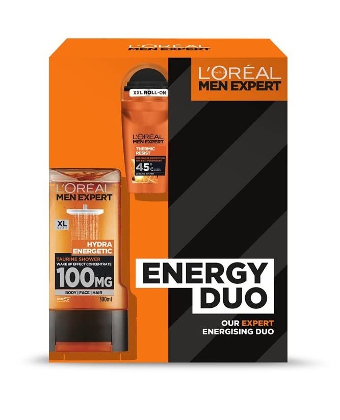 L'Oreal Men Expert Energy Duo Gift Set Shower Gel & Roll On