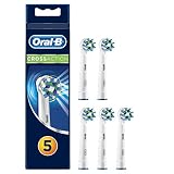 Oral-B CrossAction Electric Toothbrush Replacement Heads Powered by Braun - Pack of 5