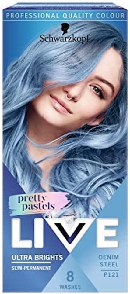Live Pretty Pastels Semi-permanent Blue Hair Dye Denim Steel