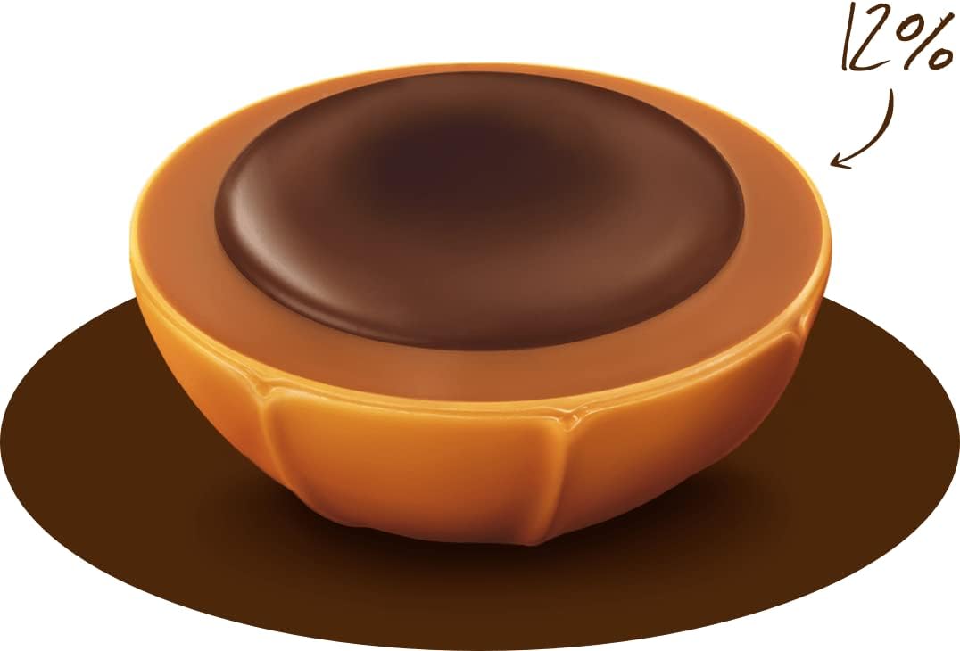 Toffifee Chewy Nougat Caramel Cups with Hazelnut and Chocolate - 15 Pieces