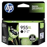 HP 955XL Original Black Ink Cartridges (Original, Pigment Ink, Black)