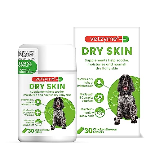 Vetzyme Dry Skin Tablets for Dogs - Pack Of 30