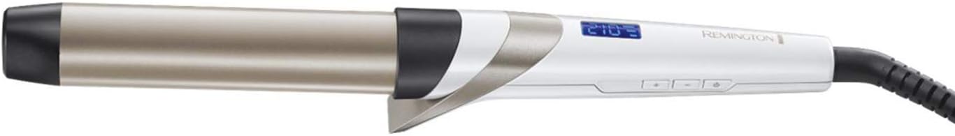 Remington Hydraluxe 32mm Curling Wand - Create waves & curls, Moisture Lock Ceramic coating, Hydracare Healthy Temperature setting, 160–210°C, Worldwide voltage, Glove & Storage pouch, CI89H1