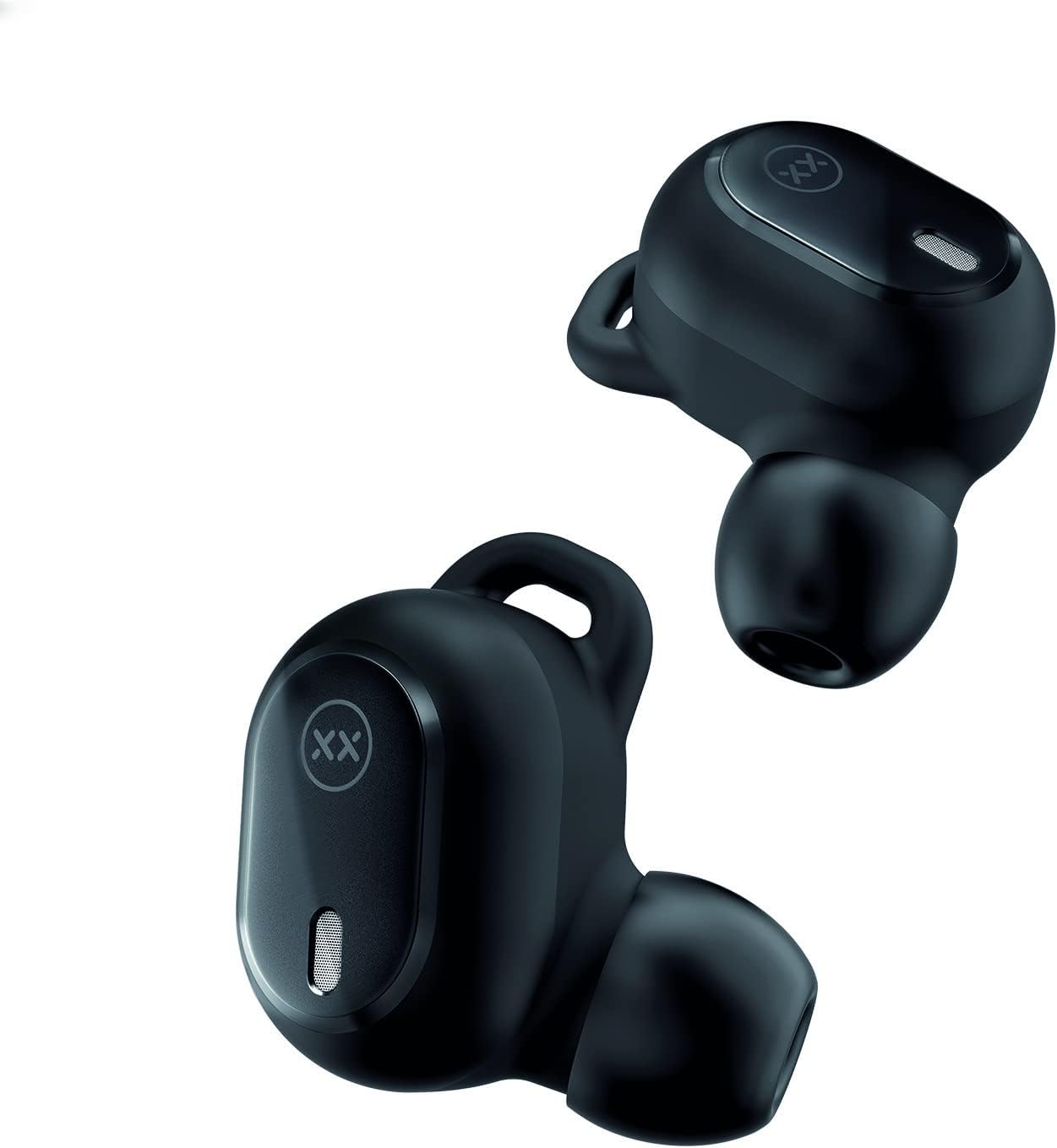 MIXX StreamBuds Dots - TWS, true wireless earbuds, Bluetooth in Ear Headphones for Music and calls -wireless charge case, 3 EQs -Music, Bass Boost and voice - Up to 28 hours playtime (Black)