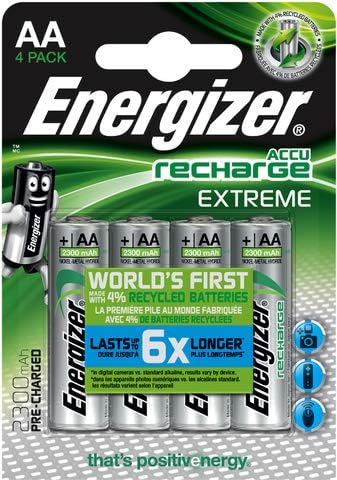 Energizer Extreme AA 1.2V 2300mAh Battery (Pack of 4)