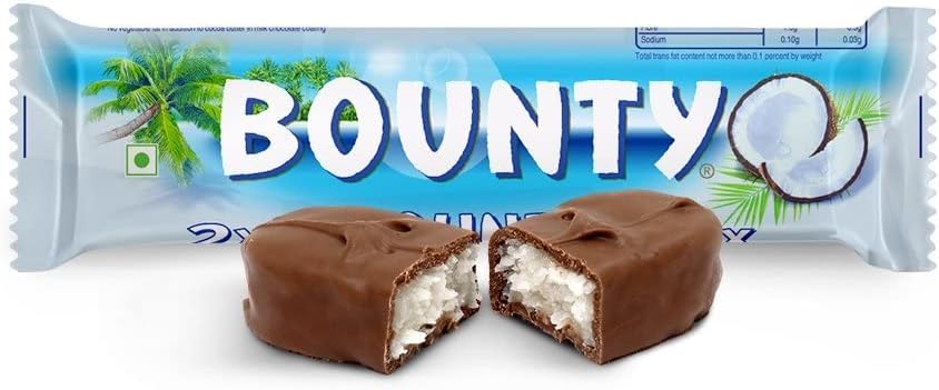 Bounty Coconut Milk Chocolate Duo Bars 4 x 57g