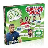 Winning Moves World Football Stars Guess Who? Board Game Green, Play with Messi, Neymar, Harry Kane, Salah, easy to set up, gift for ages 6 plus