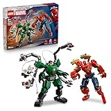 LEGO | Marvel Mech Battle: Spider-Man vs. Doc Ock - Superhero Toy w/ 2 Action Figures, 3 Minifigures, Stud Shooters & Spider Slings - Gift for 6+ Year Old Boys - 76338