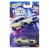 Hot Wheels FAST AND FURIOUS Tokyo Drift Auto 1970 MONTE CARLO - Die Cast Model 1:64 Scale - Length 7 cm - JKX07