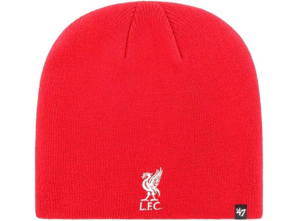 Liverpool FC 47 Brand Liverbird Crest Red Beanie Hat