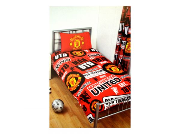 Manchester UTD Patch Single Duvet Set