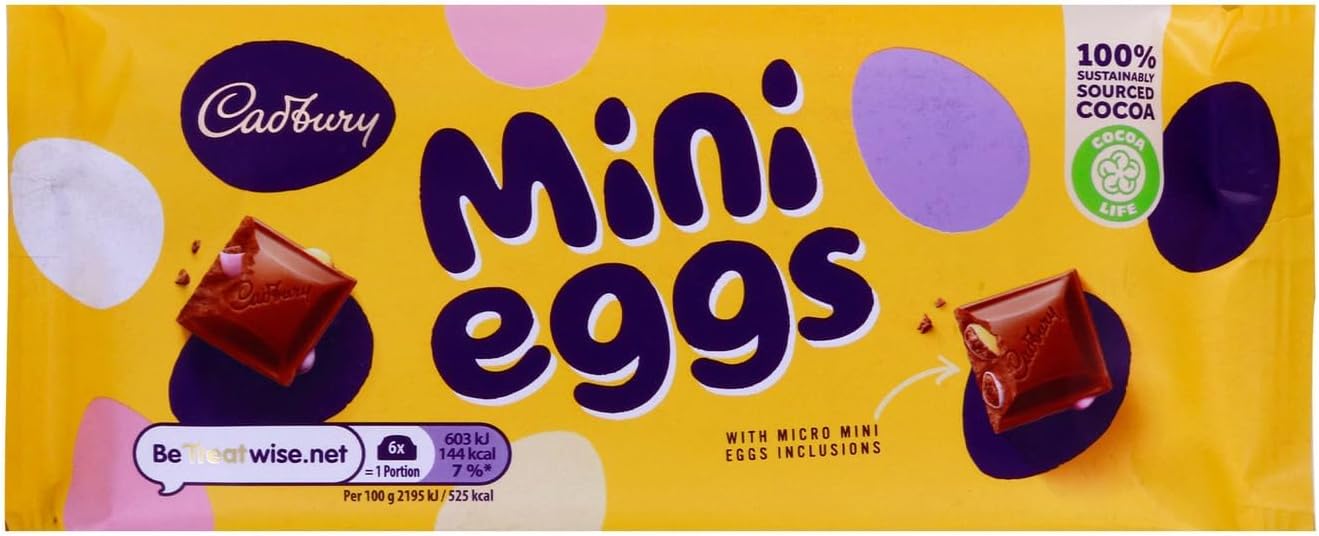 Cadbury Chocolate Easter Mini Eggs Bar 110g