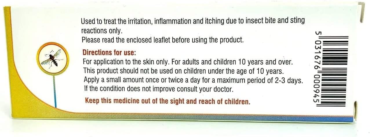 Skincalm Bite and Sting Relief 1% Cream 10g