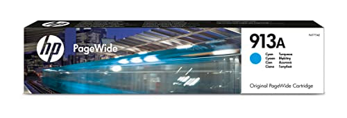 HP F6T77AE 913A Original PageWide Cartridge, Cyan, Single Pack
