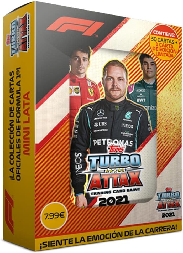 Topps - F1 Turbo Attax Mini Can Assorted Models