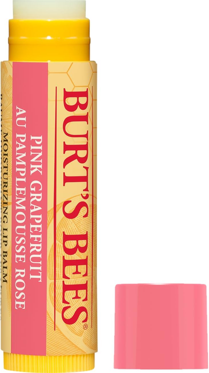 Burt's Bees Lip Balm Pink Grapefruit, Moisturising Lip Balm