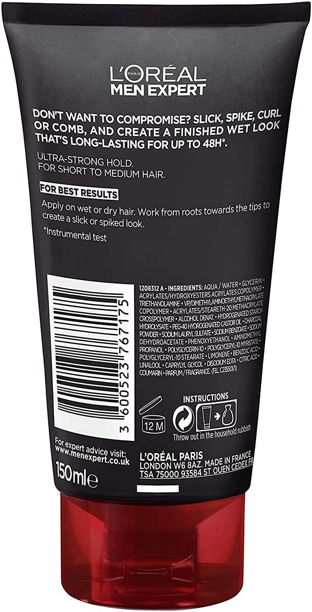 L'Oréal Paris Hair Gel Extreme Fix Indestructible Gel, 150 ml