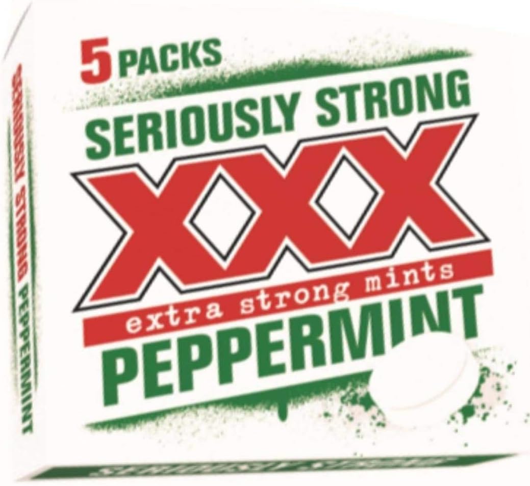 Seriously Strong XXX Extra Strong Peppermint 40.5g 5 Pack