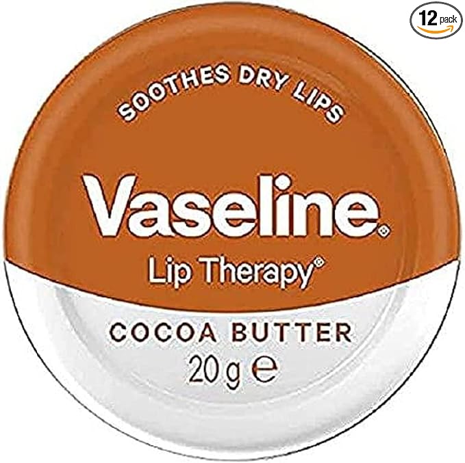 Vaseline Lip Therapy Cocoa Butter Tin, 20g