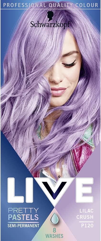 Schwarzkopf LIVE Pretty Pastels Semi-permanent Purple Hair Dye - Lilac Crush P120