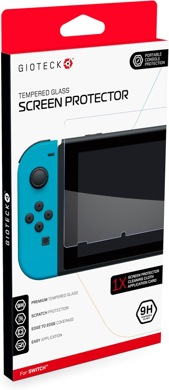 Gioteck Tempered glass screen protector Nintendo Switch