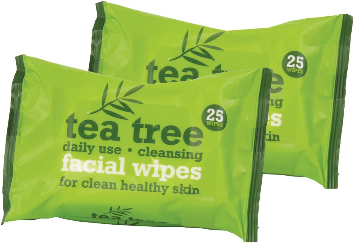 Xpel Tea Tree Facial Make Up Wipes Pack of 50
