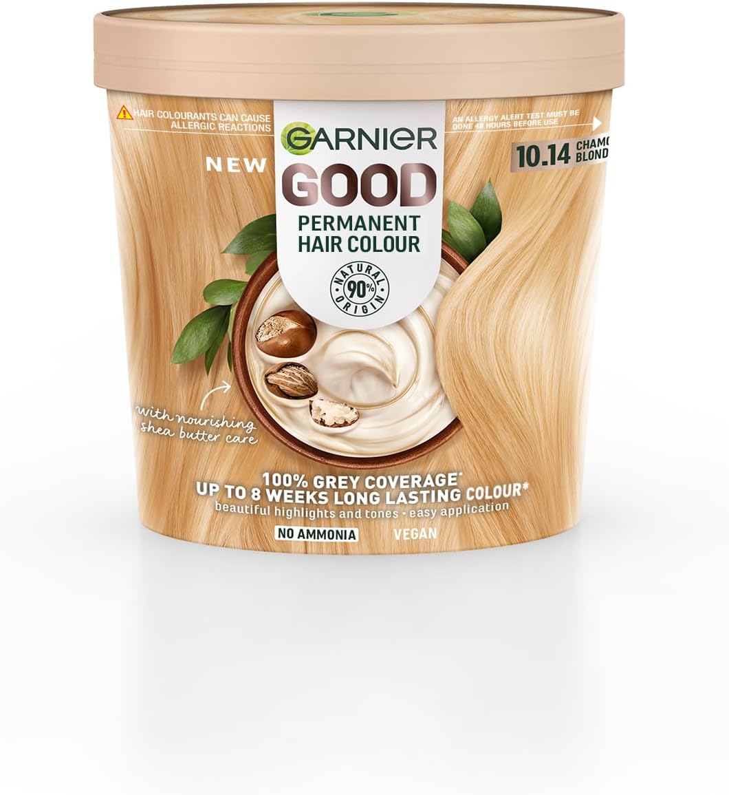 Garnier GOOD Permanent Hair Dye, 10.14 Chamomile Blonde