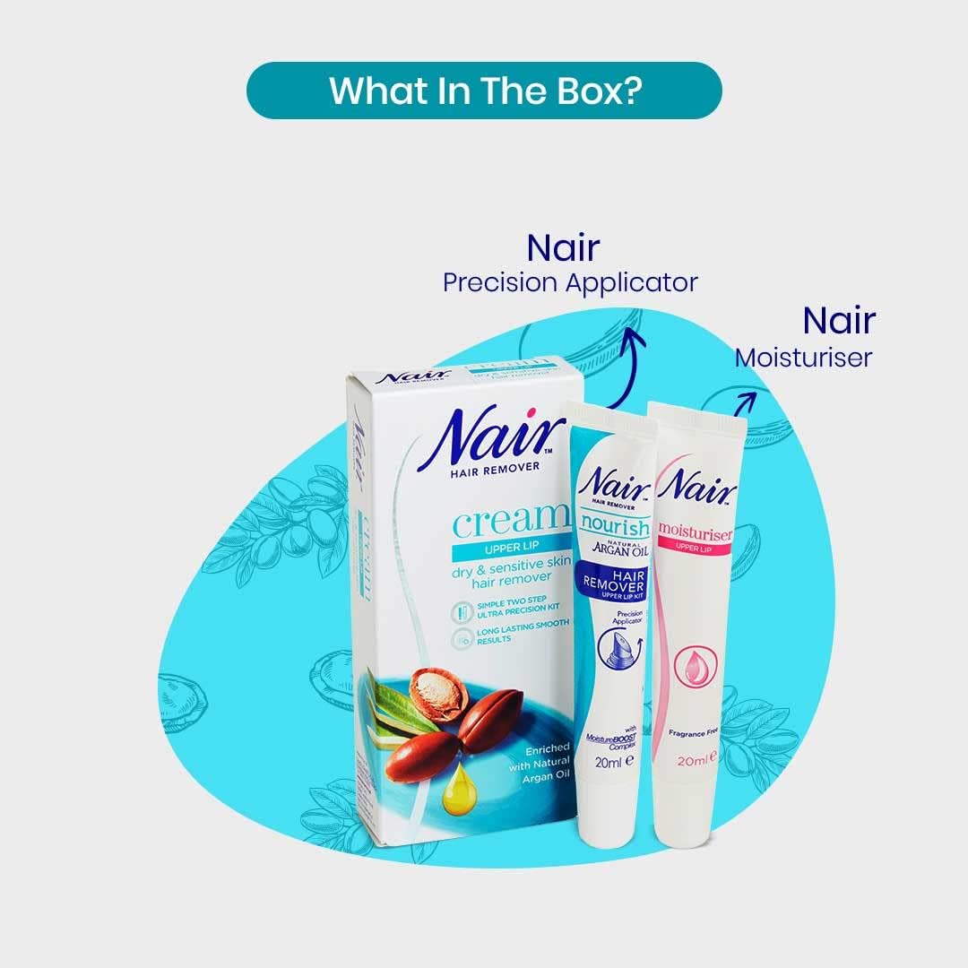 Nair Upper Lip Kit Ultra Precision Sensitive Facial Hair Remover
