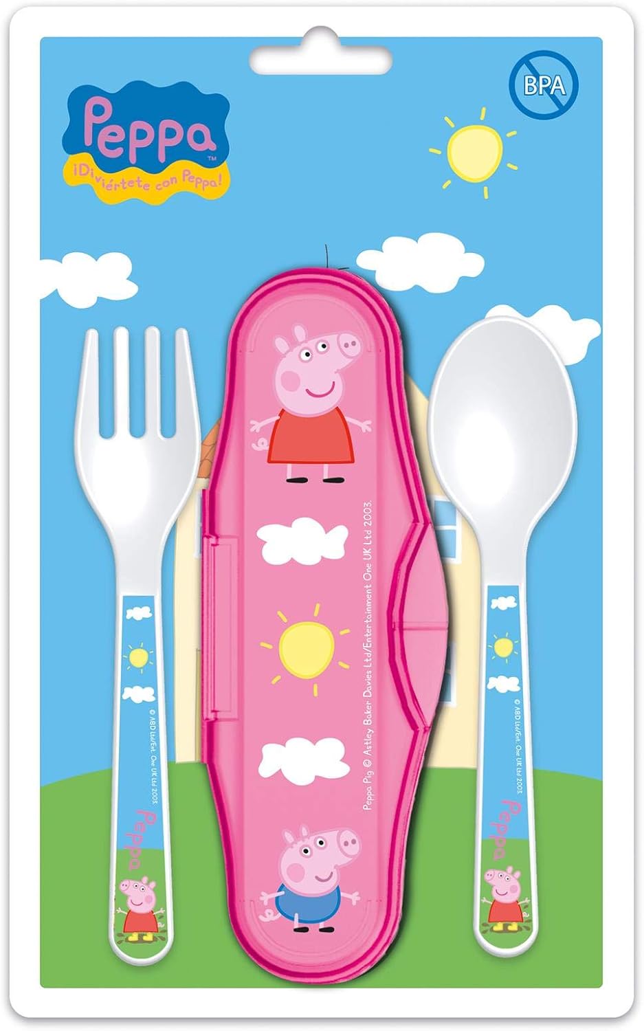 Peppa Pig Baby Cutlery Case, Set of 2
