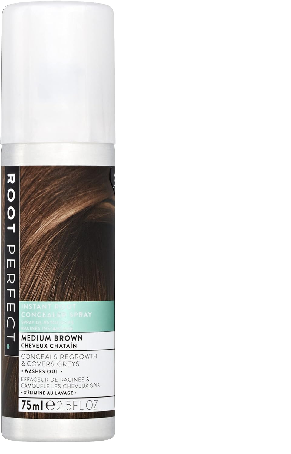 ROOT PERFECT Hair Concealer Spray, Medium Brown, 75ml